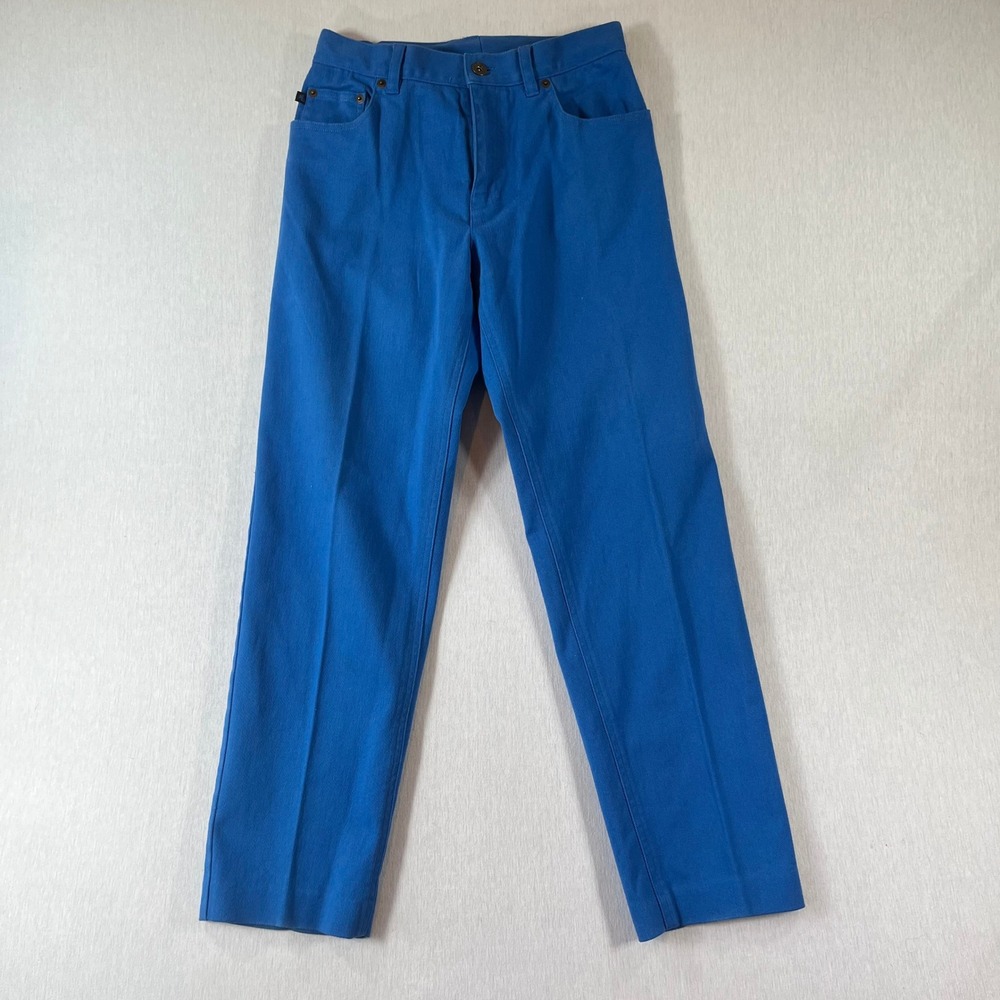 Vintage Lauren Ralph Lauren Jeans Women 4 Blue Straight Leg High Rise 1990s